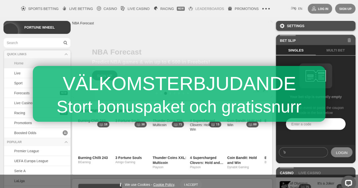 IviBet Casino Nätcasino för Svenska Spelare